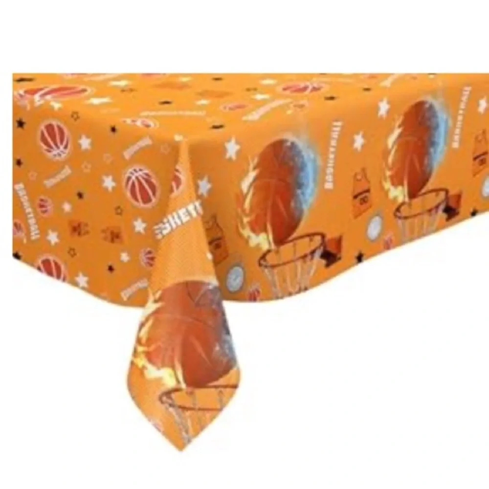 Basketball Tablecloth Dining Covers Birthday Party Decorations 108 x 54 Inch